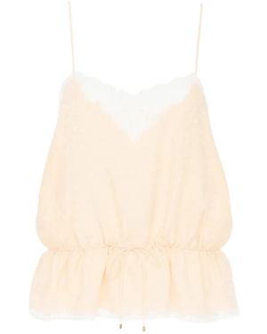 Chloé Silk Top - Natural
