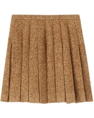 Ermanno Scervino ヘリンボーン スカート - ブラウン