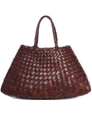 Dragon Diffusion Small Santa Croce Woven Tote Bag - ブラウン