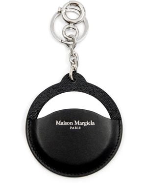 Maison Margiela レザーキーホルダー - ブラック