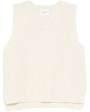 Marc O' Polo Ribgebreide Spencer - Naturel