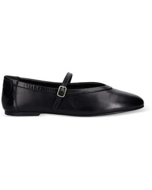 GANT Buckle-Fastening Leather Ballet Flats - White