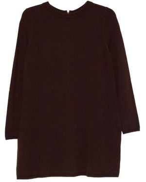 Ba&sh Atess Round-Neck Mini Dress - Brown