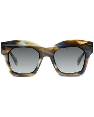 Gigi Studios Geometric-Frame Sunglasses - Grey