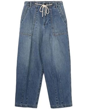 James Perse Belt-Loop Drawstring Jeans - Blue