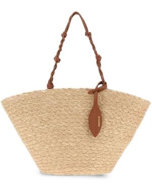 Jil Sander Tangle Beach Bag - Natural