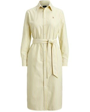 Polo Ralph Lauren ストライプ シャツドレス - ホワイト