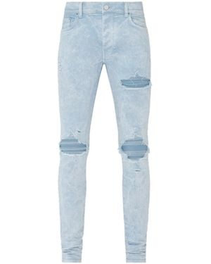 Amiri Mx1 Mineral-Wash Skinny Jeans - Blue