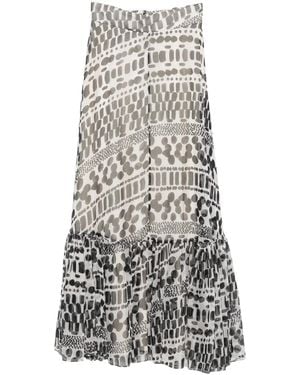 GIADA CURTI Falda Estampada - Blanco