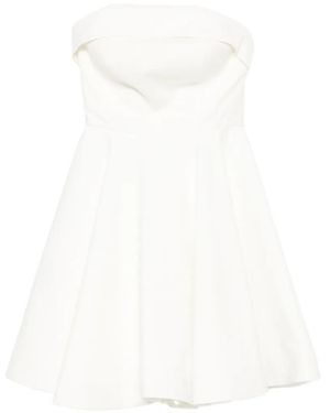 Leen Mougrhabi Vestido Midi Palabra De Honor - Blanco