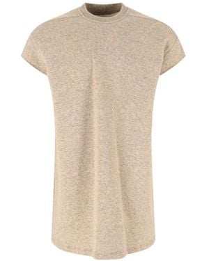 Rick Owens Knit Crew-Neck T-Shirt - Natural