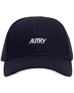 Autry Logo-Embroidered Baseball Cap - Blue