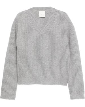 Nanushka Jersey con cuello en V - Gris