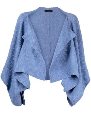 Voz Cropped Bolero Jacket - Blue
