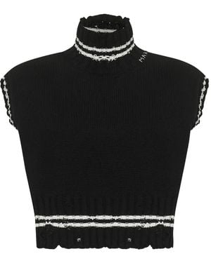 Marni High-Neck Sleeveless T-Shirt - Black