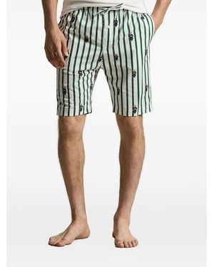 Polo Ralph Lauren Short De Pyjama À Rayures Polo Bear - Green