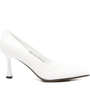 SERGIO MORETTI FIRENZE Pointed-Toe Pumps - White