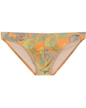 Amir Slama Tropical Print Swim Briefs - Orange