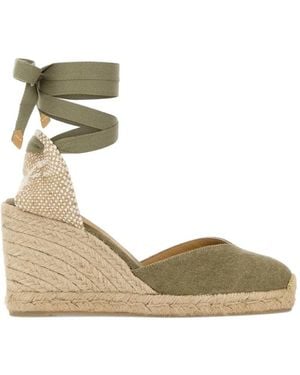 Castañer Espadrilles À Design Noué - Metallic
