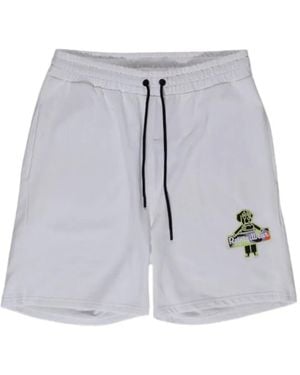 Refrigiwear Graphic-Print Drawstring Shorts - Grey