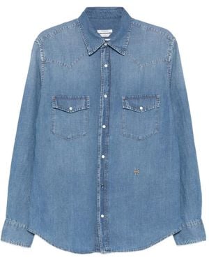Jacob Cohen Point-Collar Denim Shirt - Blue