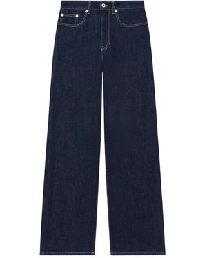 KENZO Vaqueros Ayame Con Parche Del Logo - Azul