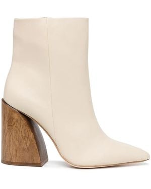 Cult Gaia Christie Block-Heel Boots - Natural