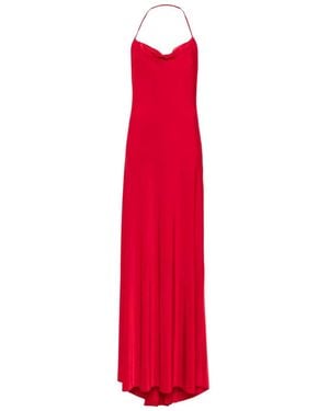 Atu Body Couture Maxi-Jurk Met Diepe Hals - Rood