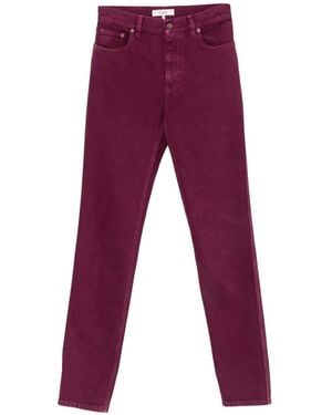 Chloé Vaqueros Rectos Con Cinco Bolsillos - Morado