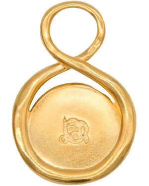 Lah Paris Cancer-symbol Engraved Infinity-design Pendant - メタリック