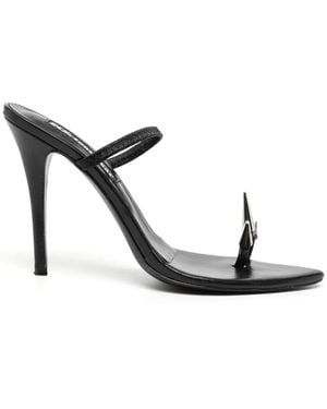 Natasha Zinko スパイクトゥ サンダル - ブラック