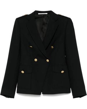 Tagliatore Wool Double-Breasted Jacket - Black