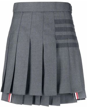 Thom Browne Wool Blend Skirt - Grey