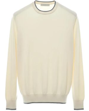 Tombolini Pullover Mit Kontrastdetails - Weiß