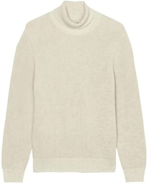 Marc O' Polo Roll-Neck Ribbed Jumper - White