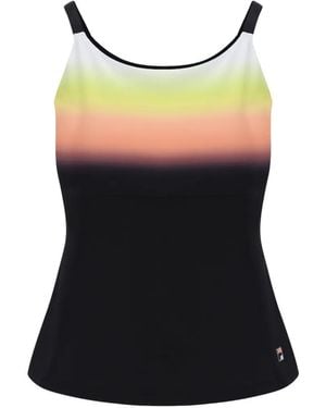 Fila Top Backspin Con Estampado Sombreado - Negro
