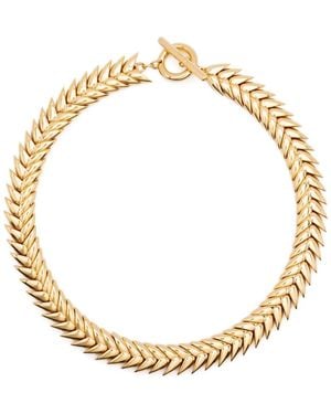 Bevza Spikelet Necklace - Metallic