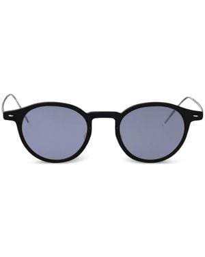 Lindberg Round-Frame Sunglasses - Blue