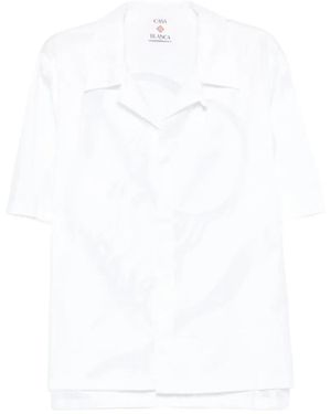 CASABLANCA Patterned Shirt - White