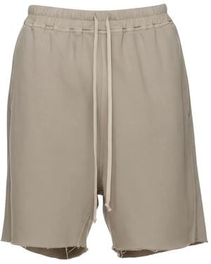 Rick Owens Long Boxers Zip-Detail Shorts - Gray