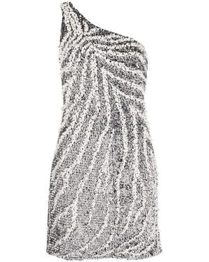Givenchy Verziertes One-Shoulder-Minikleid - Grau