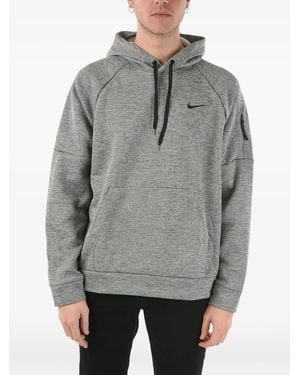 Nike Therma-Fit Zip-Pocket Hoodie - Gray