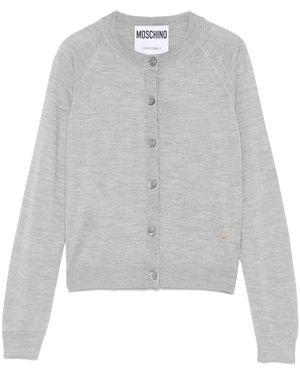 Moschino Cardigan Girocollo - Grigio
