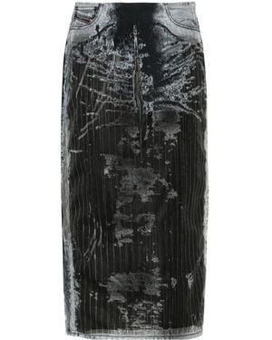 DIESEL De-pra-fse1 デニムスカート - ブラック