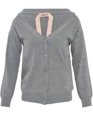 N°21 Button Cardigan - Gray