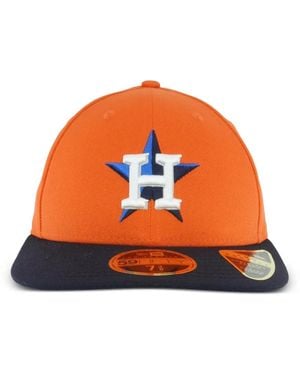 KTZ 59Fifty Houston Astros 2017 Low Profile Authentic Fitted Cap - Orange