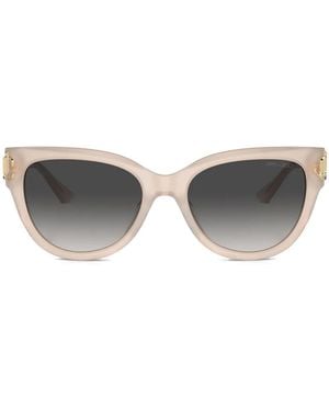 Jimmy Choo Logo-Plaque Sunglasses - Grey