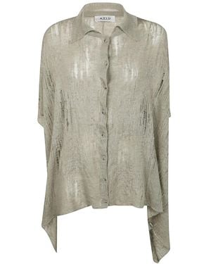 Aviu Camisa con efecto envejecido - Gris