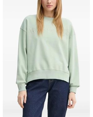 Marc O' Polo Logo-Embroidered Sweatshirt - Green