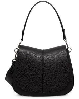 Gianni Chiarini Medium Helena Round Pebbled-Leather Shoulder Bag - Black
